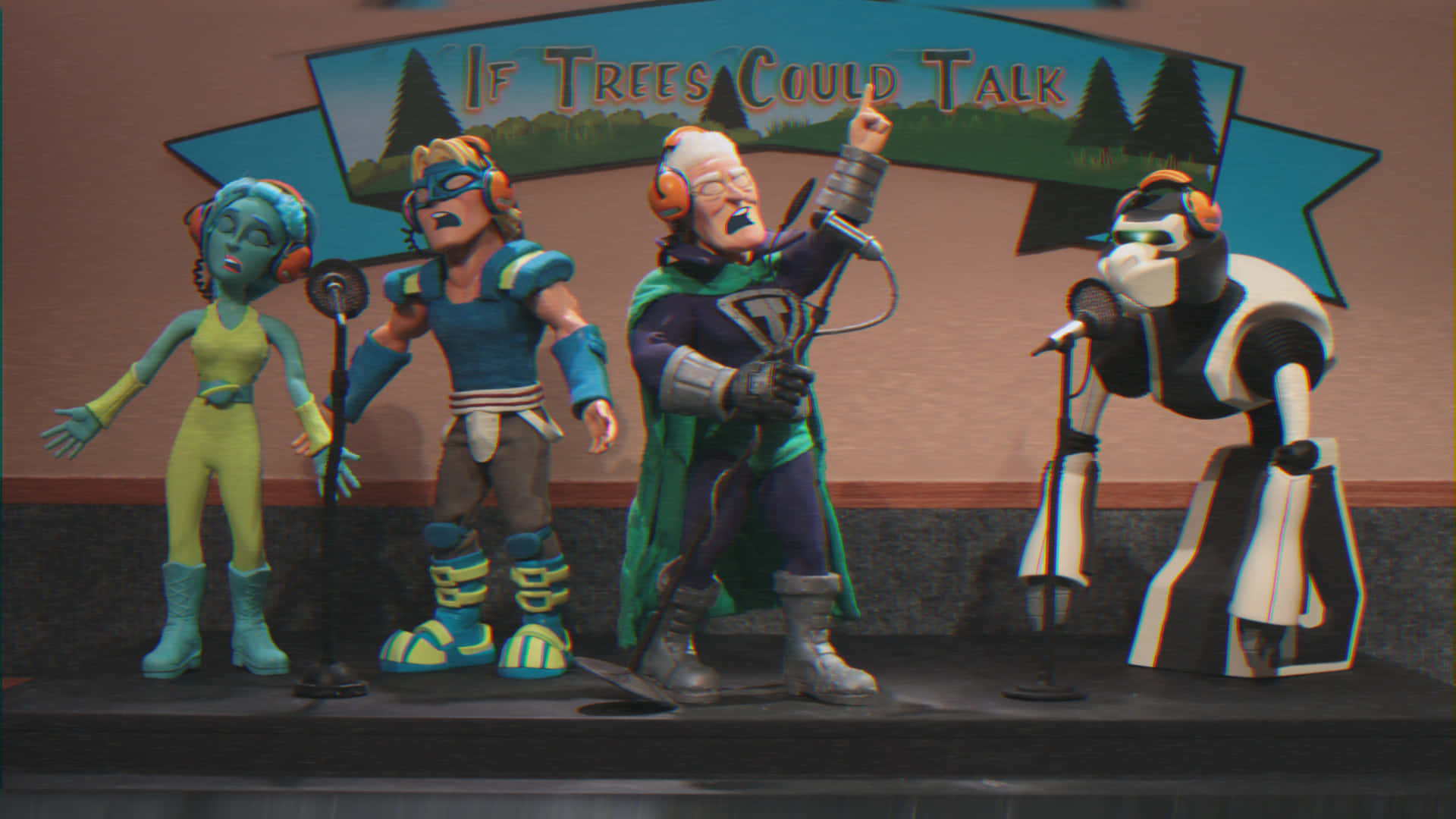 Superhero Band, Supermansion, If Trees Could Talk, Full HD Desktop Wallpaper