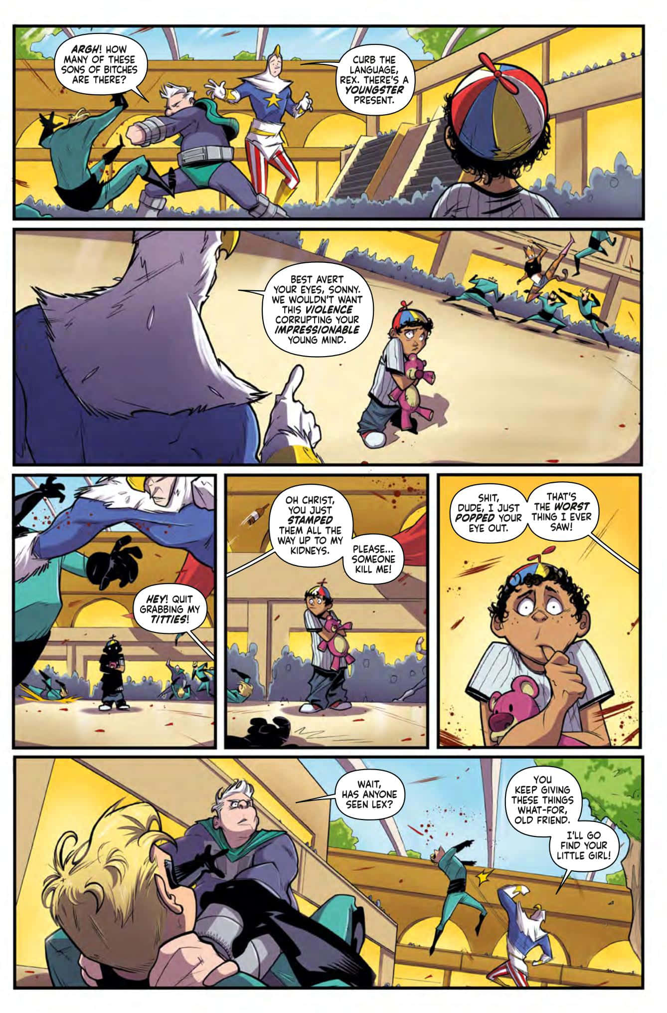 Supermansion, comic strip, superheroes, Full HD Phone Wallpaper
