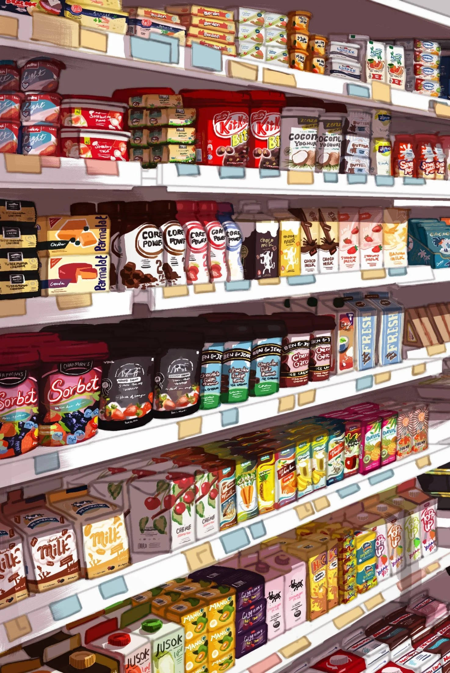 sweets, chocolate, supermarket, Full HD Phone Wallpaper