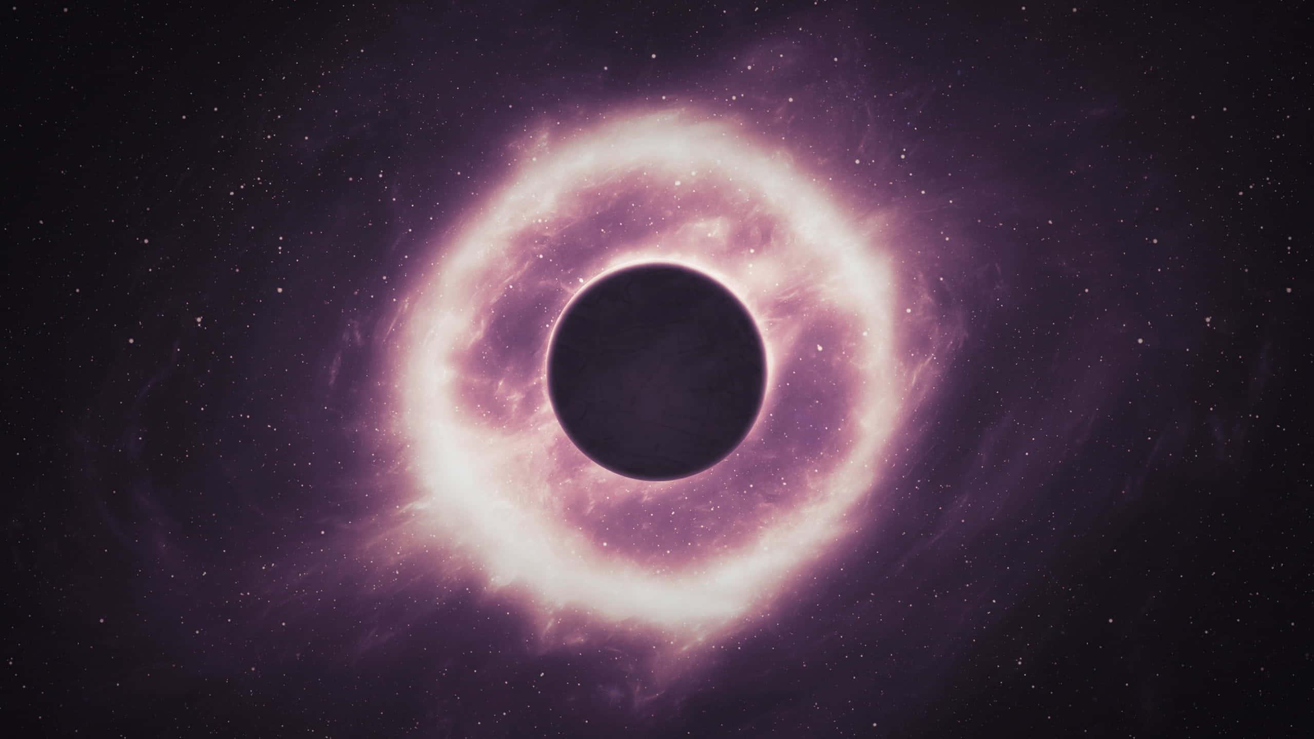 Supernova Explosion, purple accretion disk, black hole, 2K Desktop Wallpaper