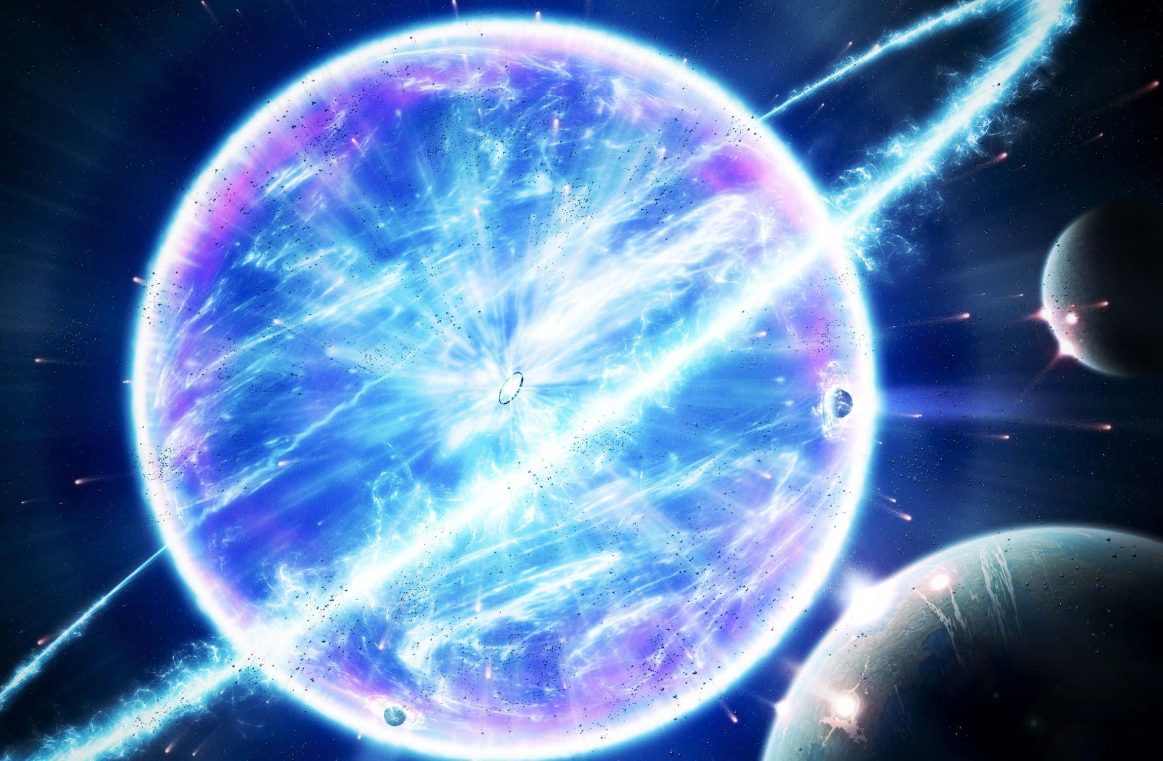 Supernova Explosion, blue, purple, Full HD Desktop Wallpaper