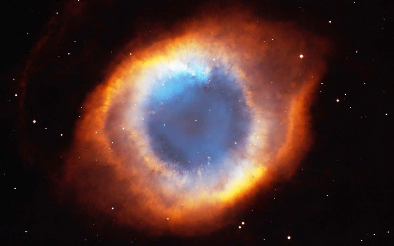 Supernova Explosion, cosmic eye nebula, fiery orange, HD Desktop Wallpaper