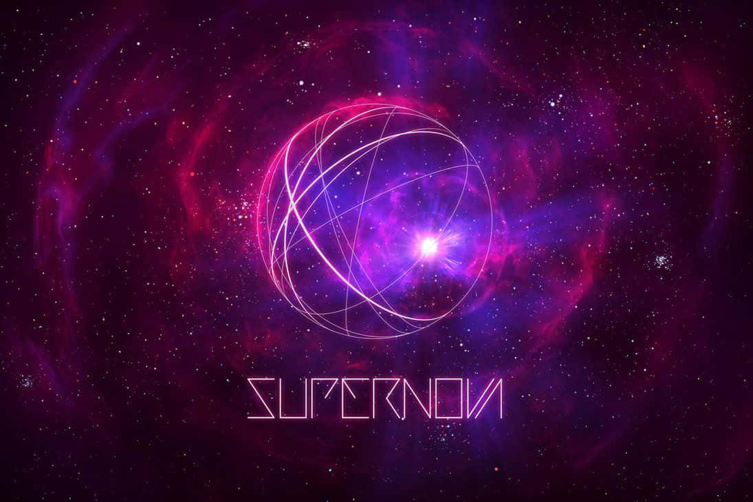 Supernova Explosion, deep purple, pink cosmic clouds, SD Desktop Wallpaper