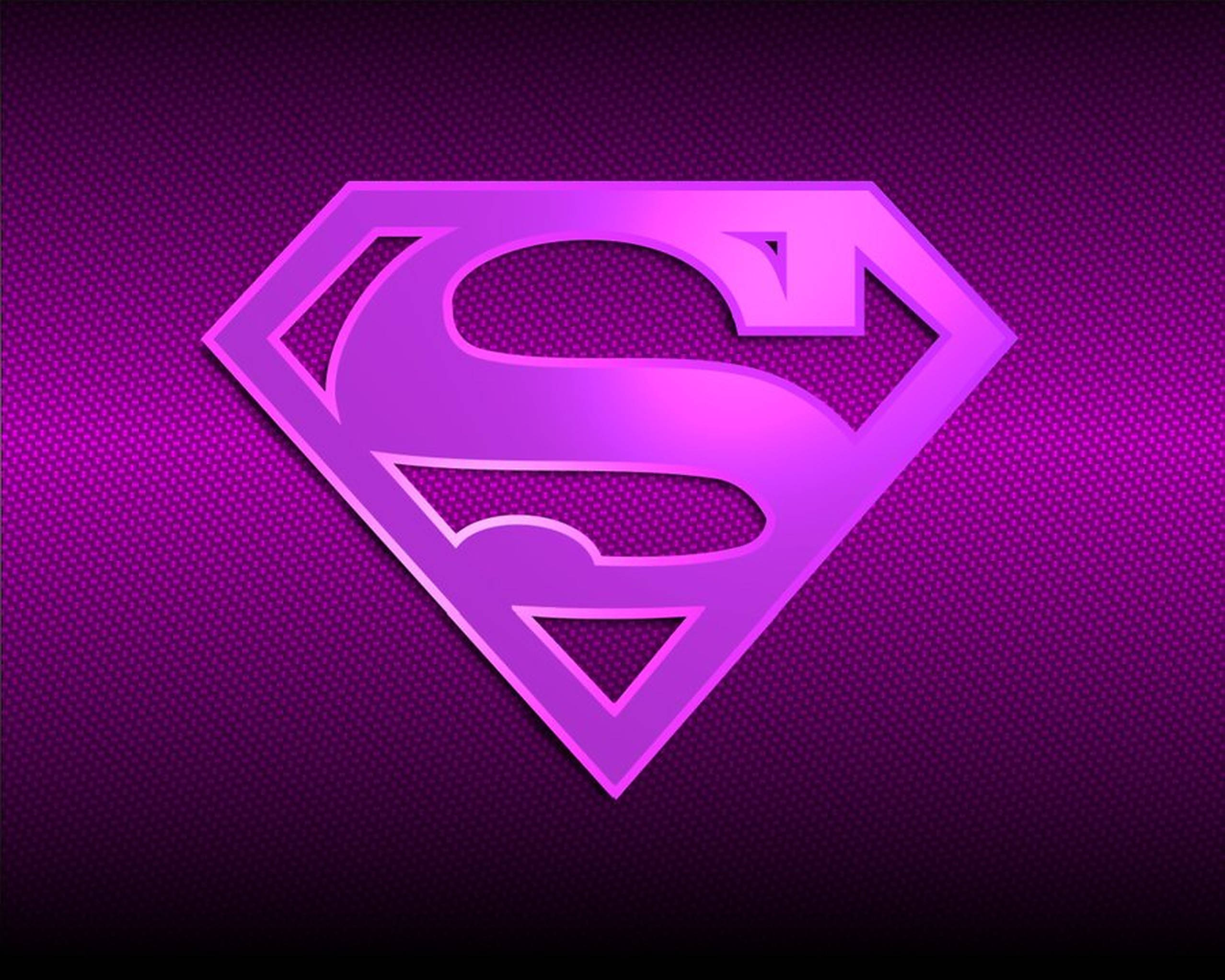 Superwoman, purple logo, glowing, Full HD Desktop Wallpaper