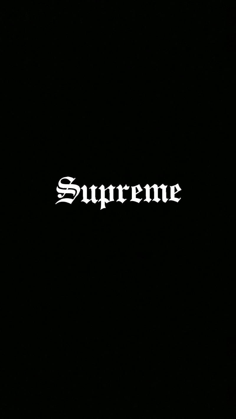 Supreme Aesthetic, gothic font, white, HD Phone Wallpaper