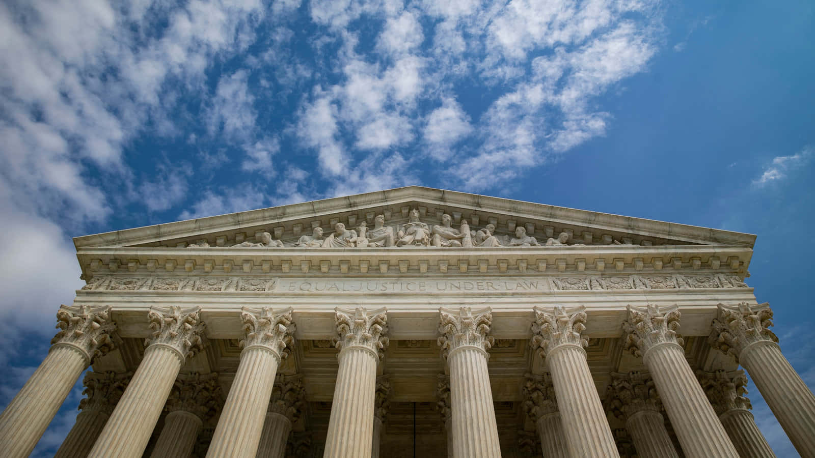 Supreme Court Building, western facade, pediment, HD Desktop Wallpaper