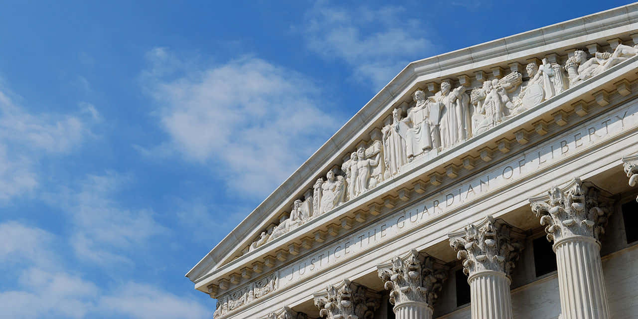 Supreme Court Building, pediment carving, neoclassical courthouse, HD Desktop Wallpaper
