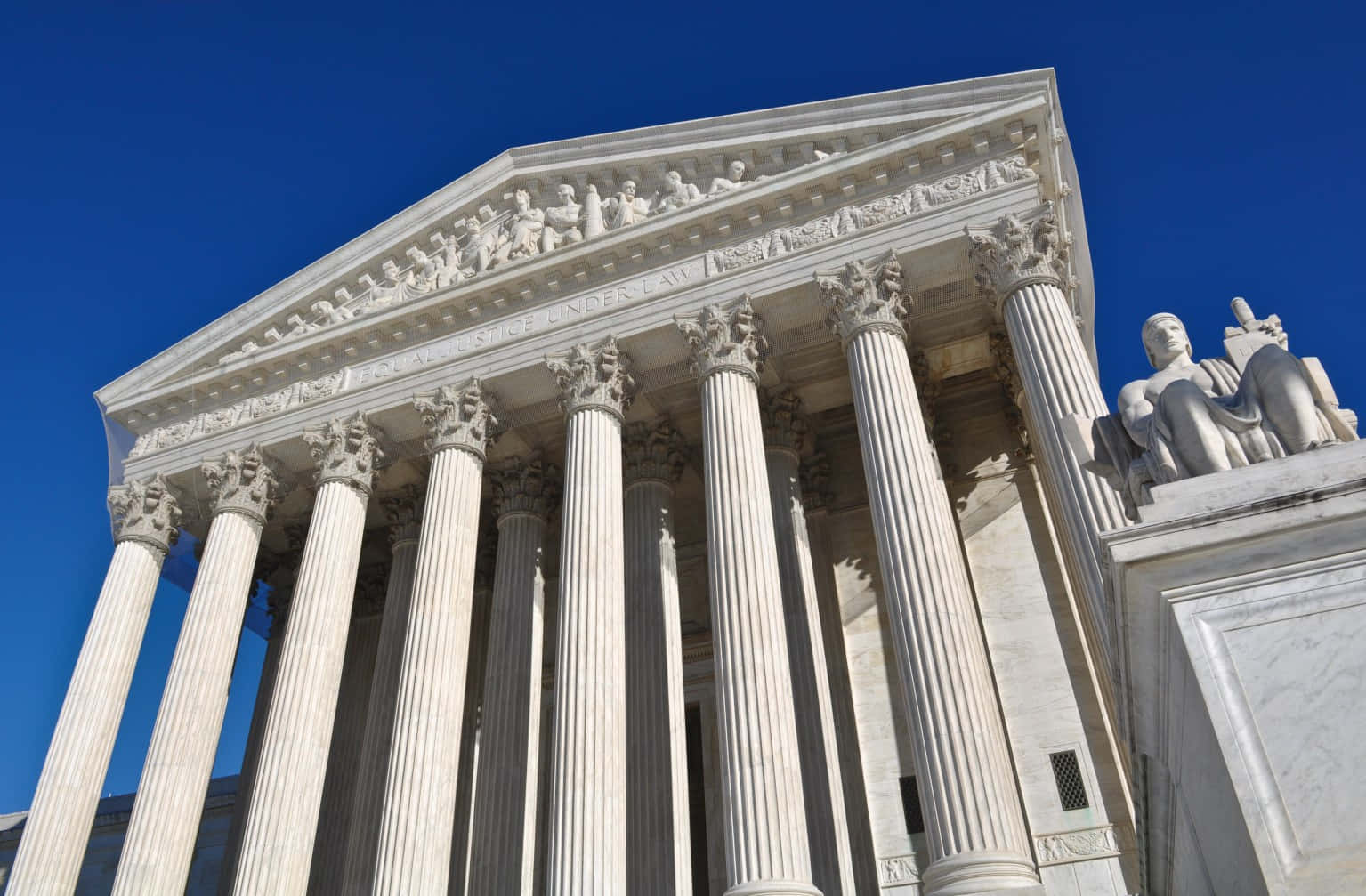 neoclassical columns, Supreme Court Building, towering columns, HD Desktop Wallpaper