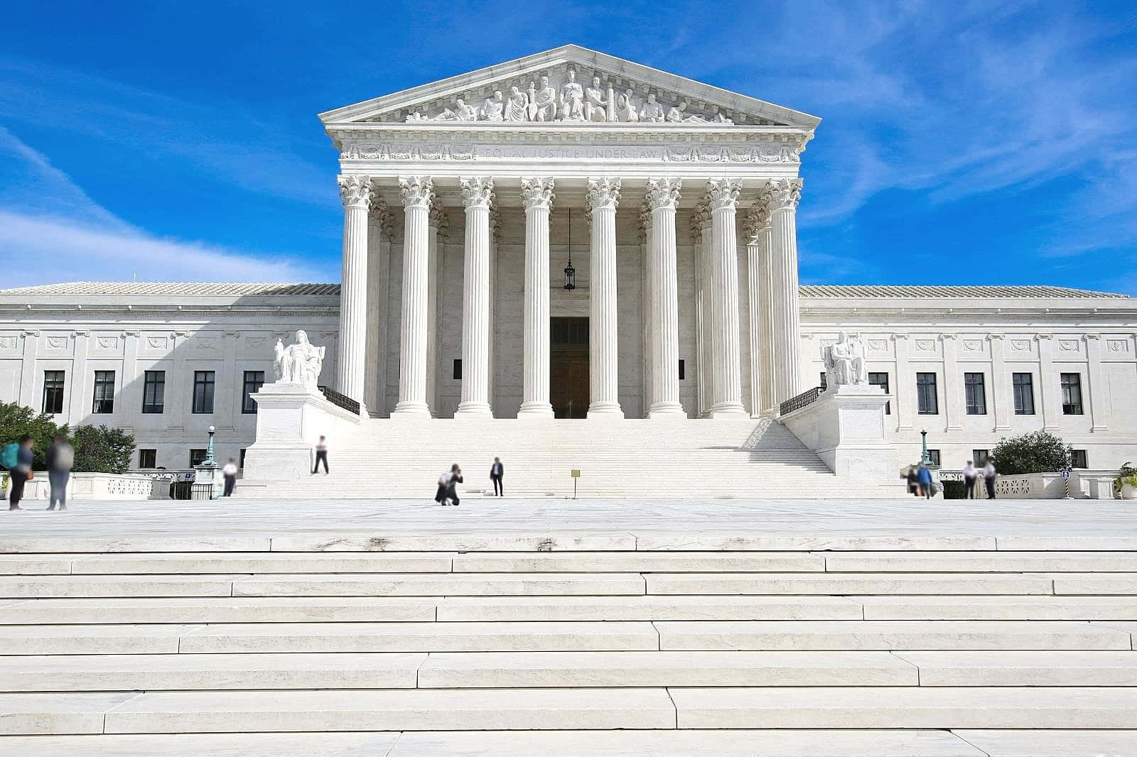 Supreme Court Building, white, tall columns, HD Desktop Wallpaper