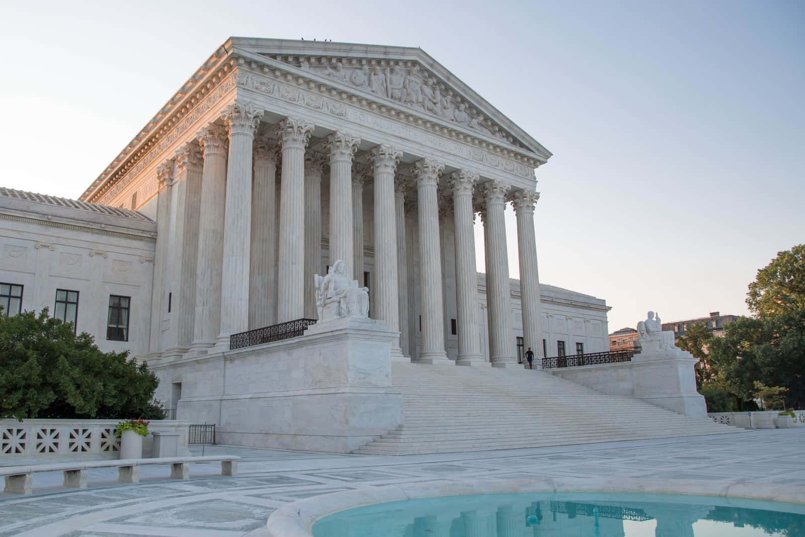 Supreme Court Building, neoclassical, tall columns, HD Desktop Wallpaper