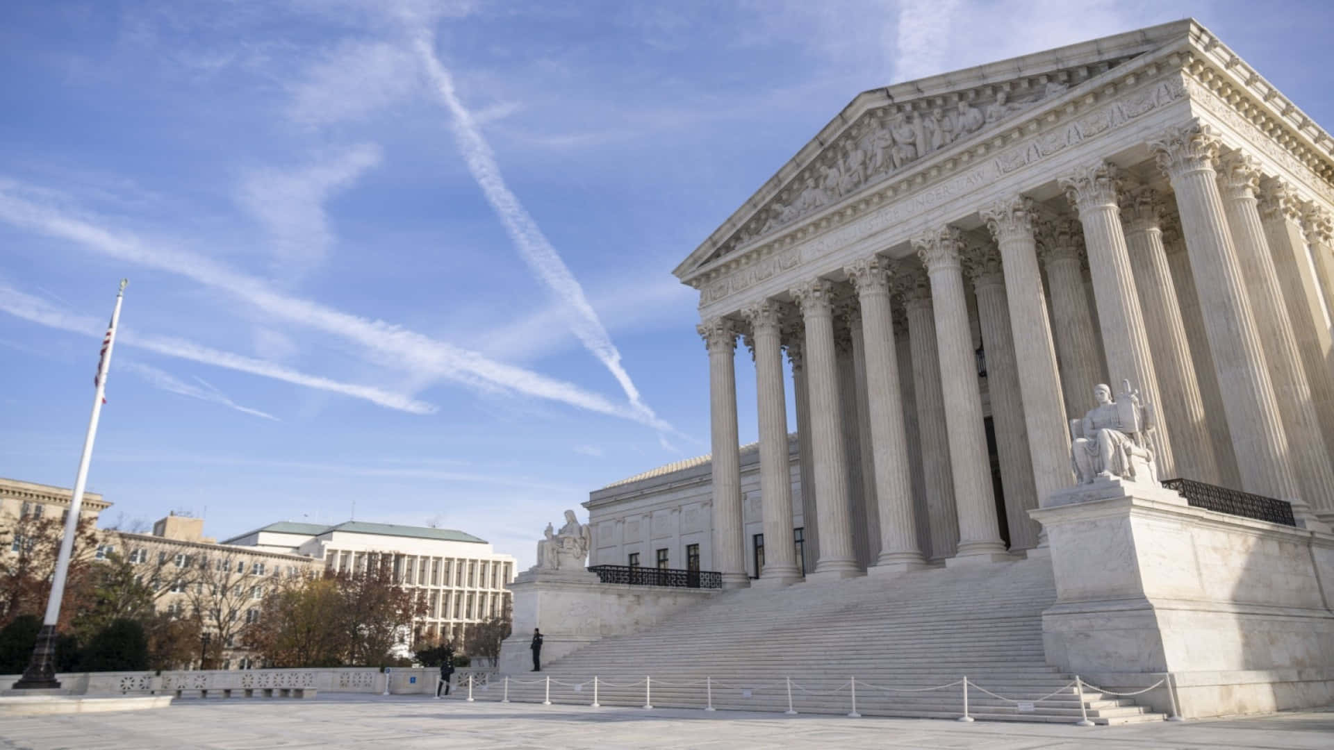 Supreme Court Building, neoclassical, tall columns, Full HD Desktop Wallpaper