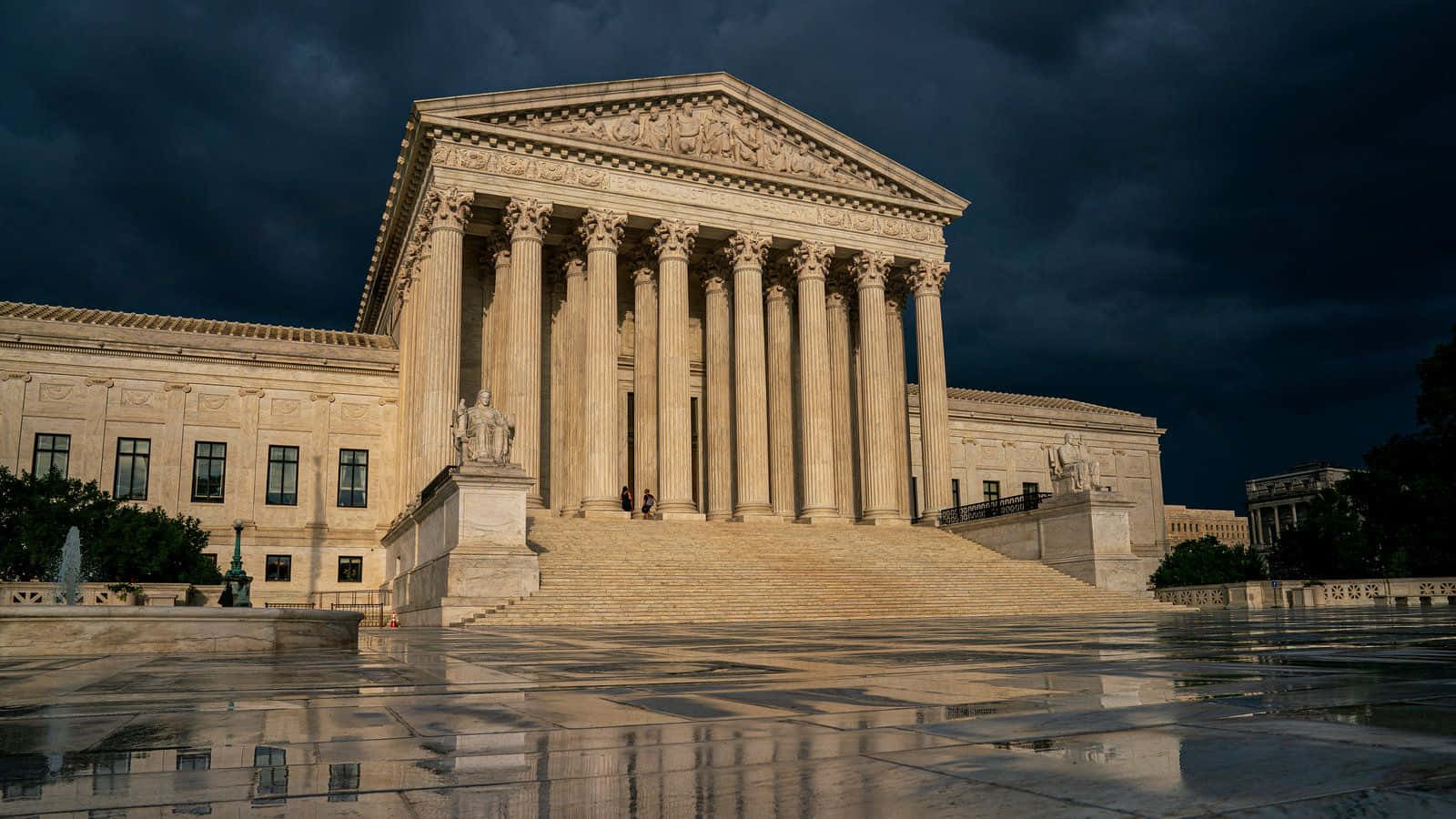 Supreme Court Building, neoclassical, tall columns, HD Desktop Wallpaper
