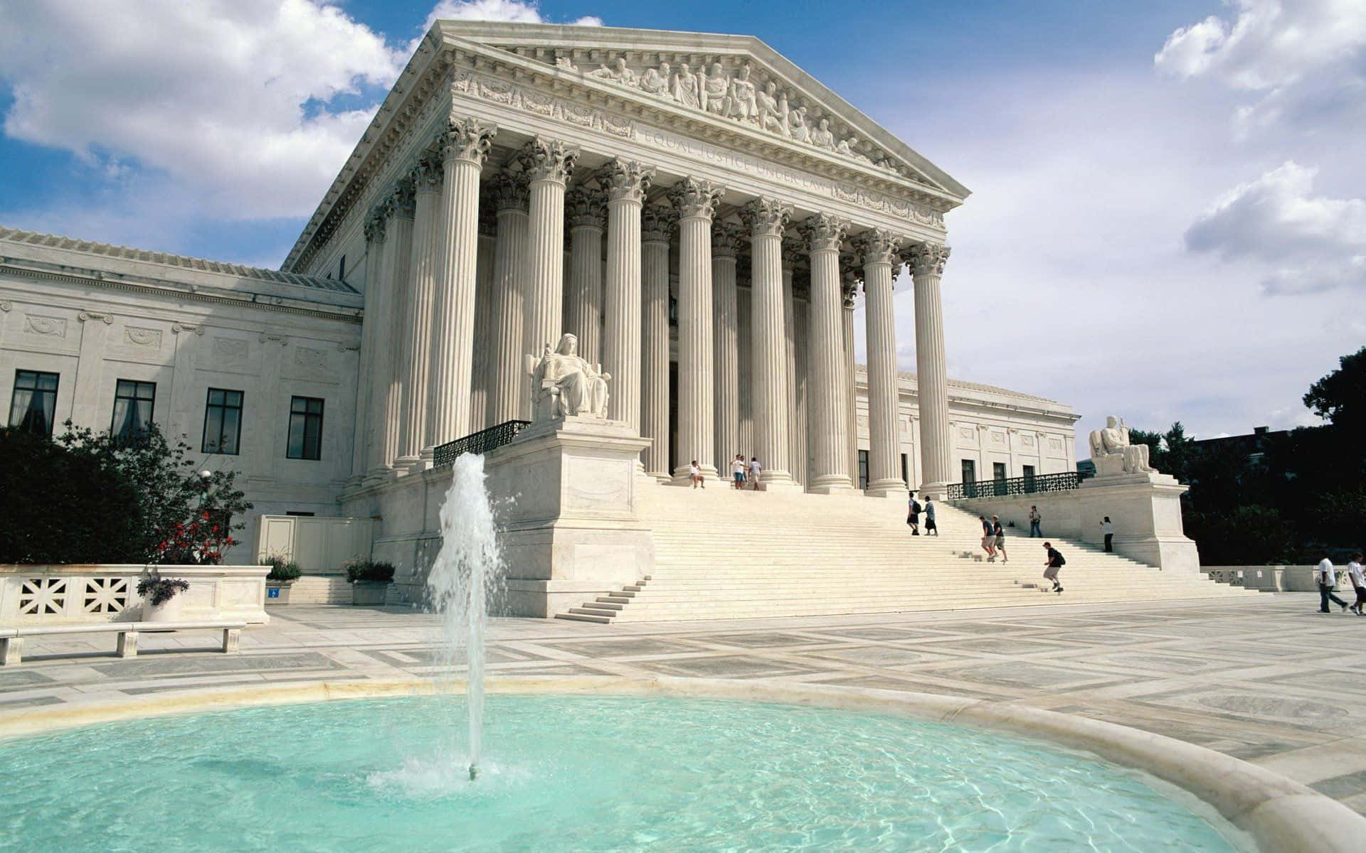 Supreme Court Building, neoclassical, towering columns, Full HD Desktop Wallpaper
