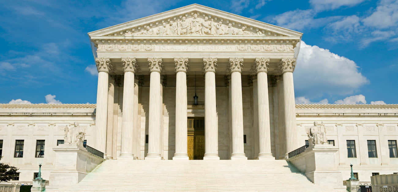 Supreme Court Building, white marble, tall columns, HD Desktop Wallpaper
