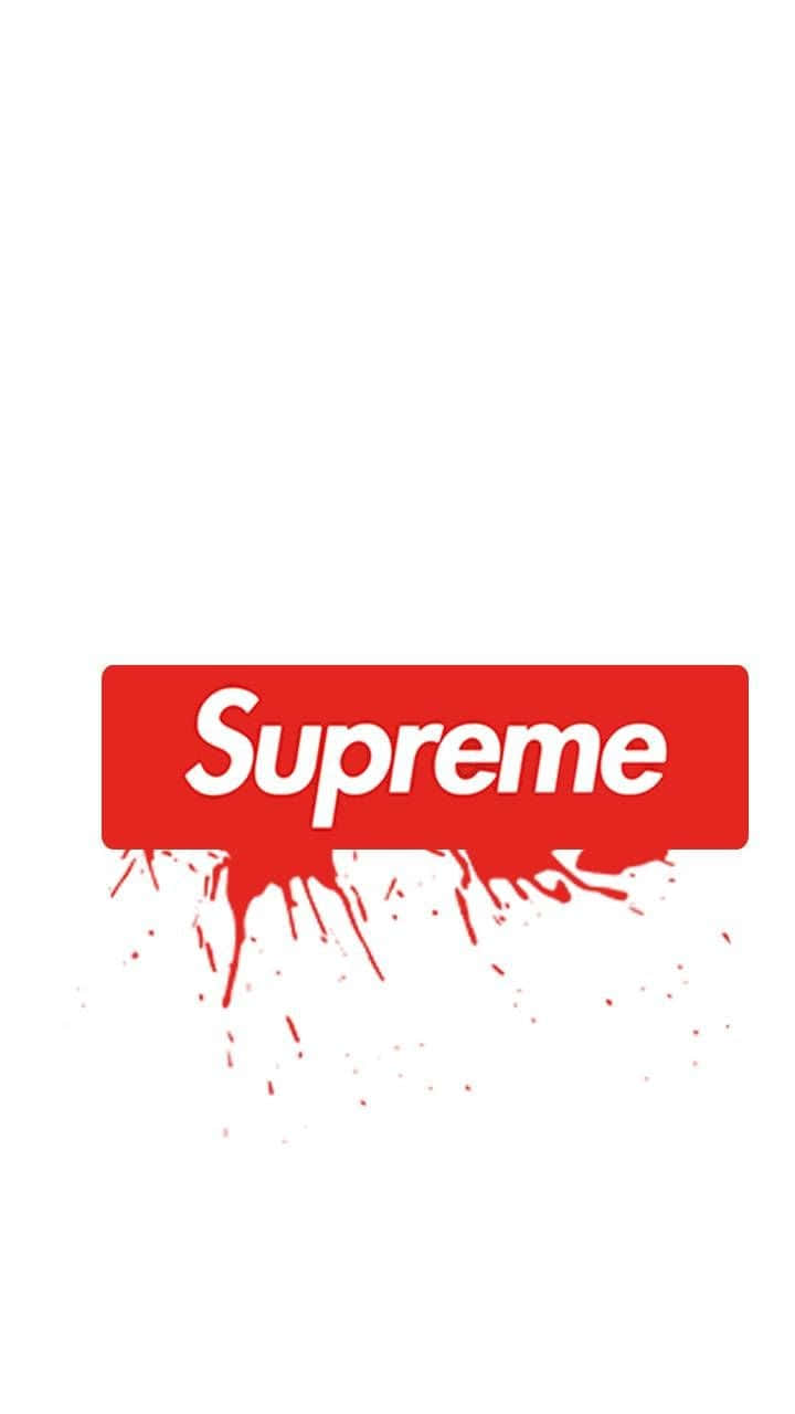 Supreme Drip, red Supreme logo, white text, HD Phone Wallpaper