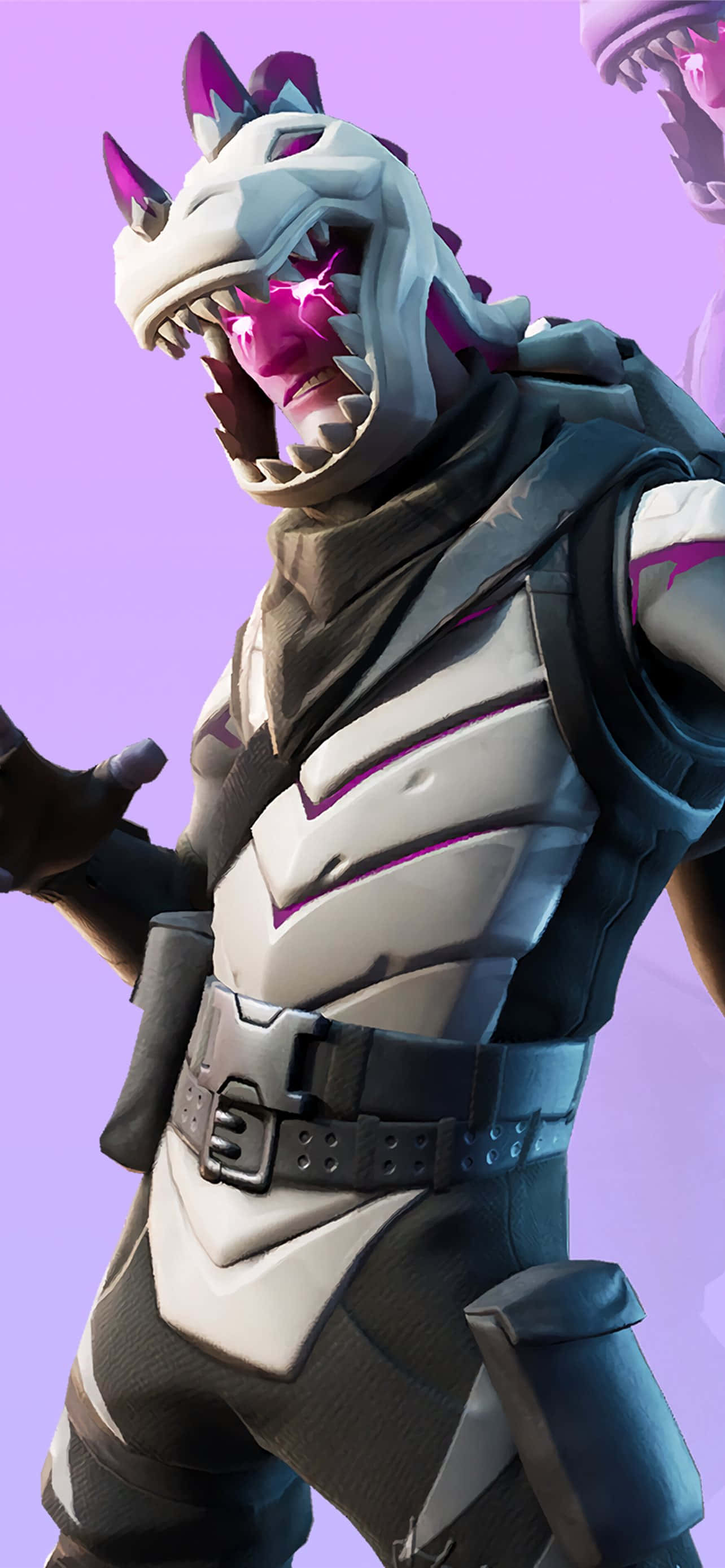 Fortnite Galaxy, Fortnite character, dragon mask, 2K Phone Wallpaper