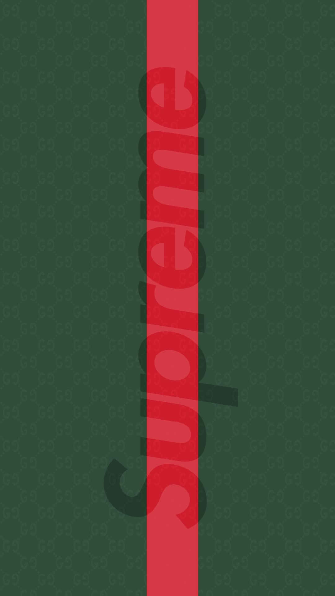 Supreme, Gucci, red vertical stripe, Full HD Phone Wallpaper