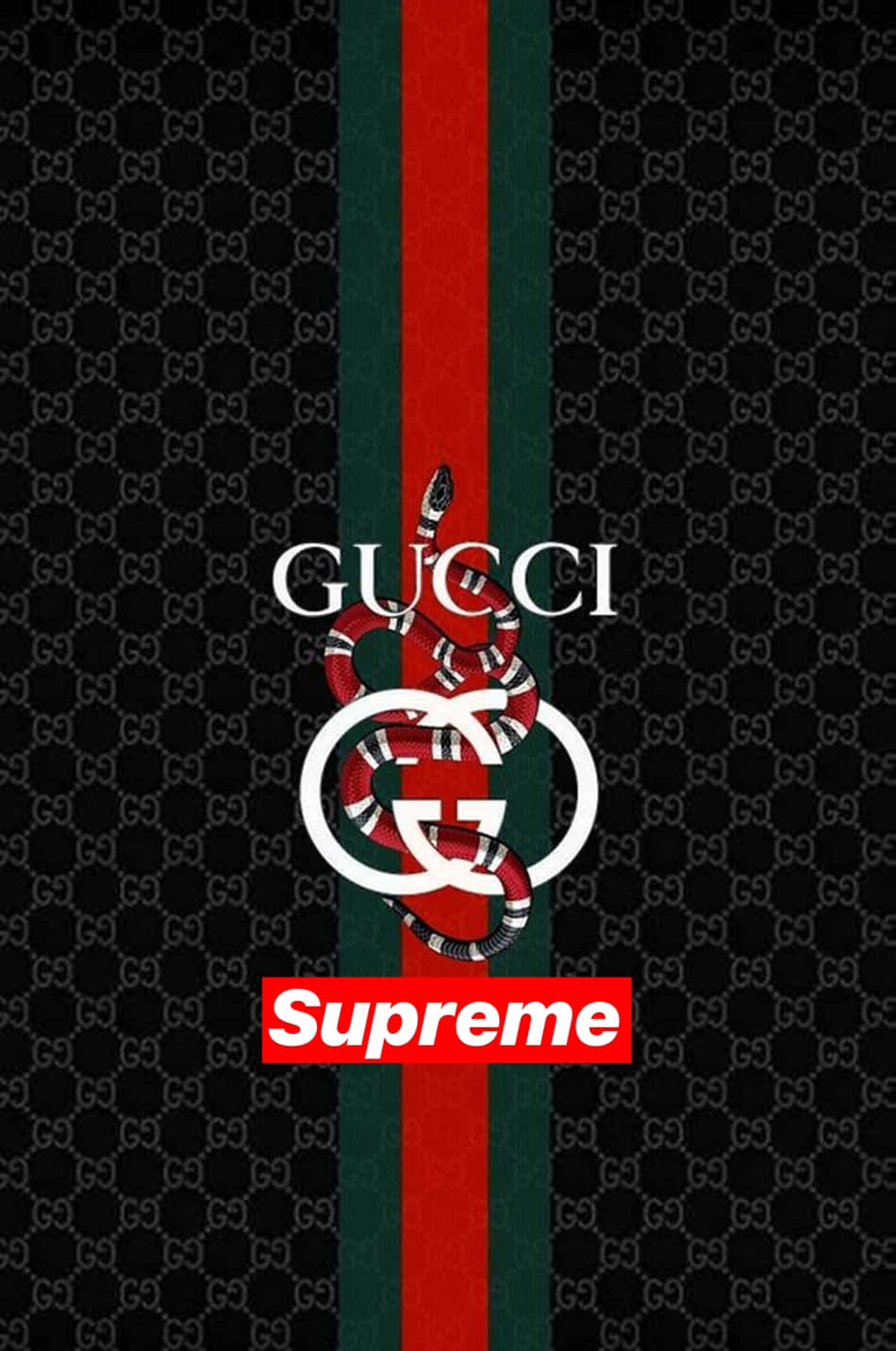Gucci, Supreme, GG pattern, HD Phone Wallpaper