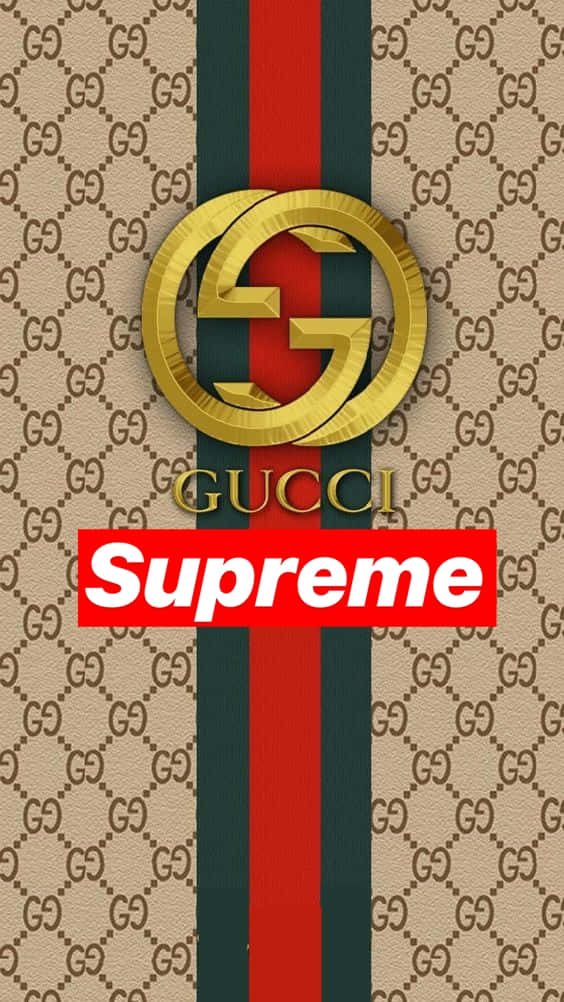Gucci, Supreme, red green stripes, SD Phone Wallpaper