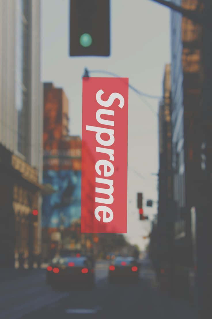 Supreme, iPhone, red Supreme logo, SD Phone Wallpaper