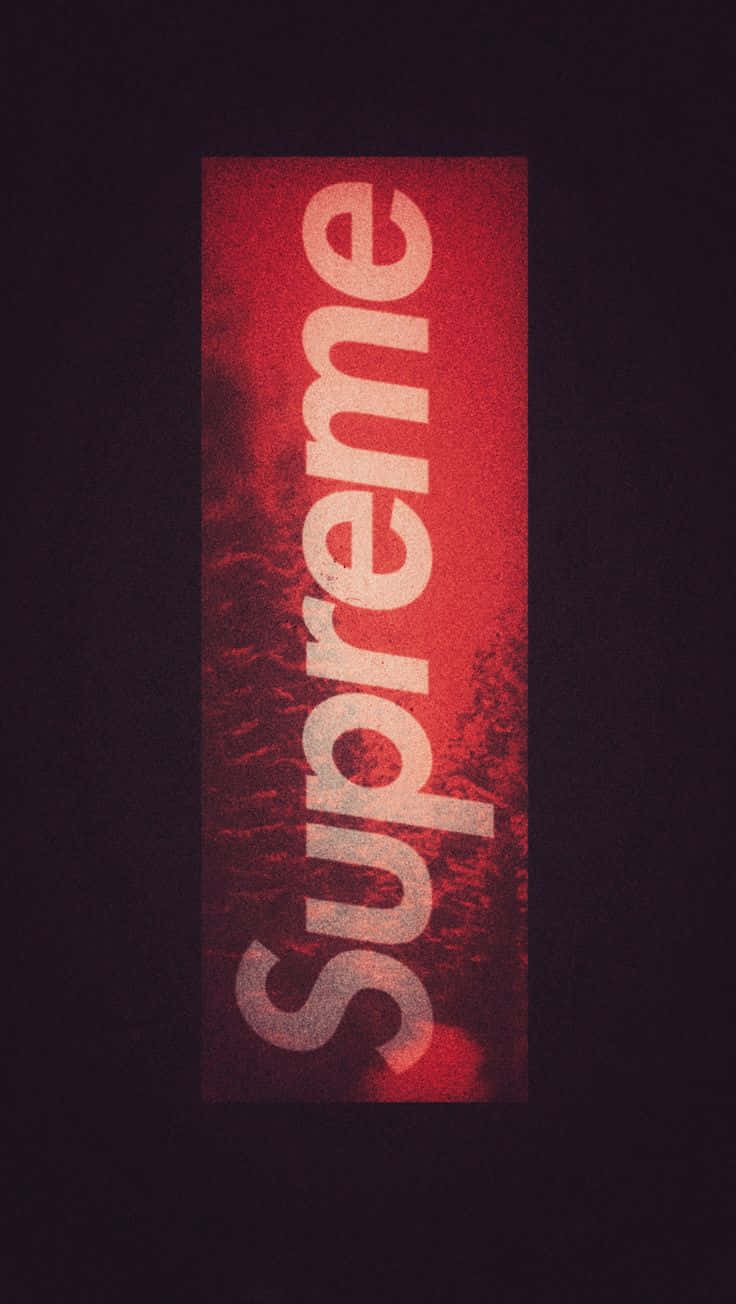 Supreme, red, black, HD Phone Wallpaper