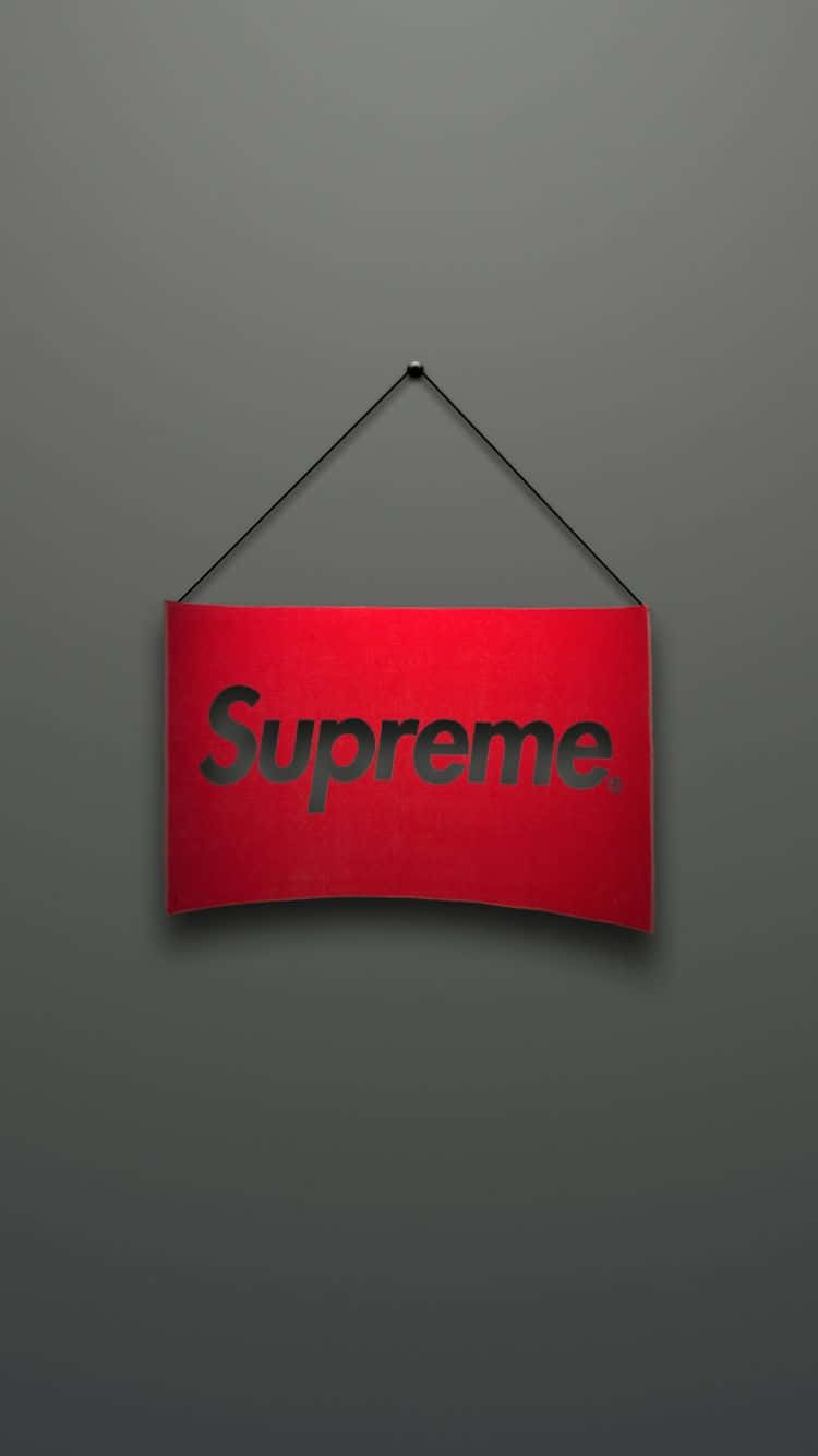 Supreme, iPhone, red Supreme logo sign, HD Phone Wallpaper