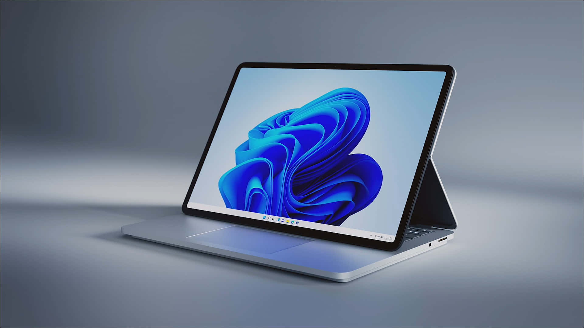 Surface Book, silver, blue abstract swirling wallpaper, Full HD Desktop Wallpaper