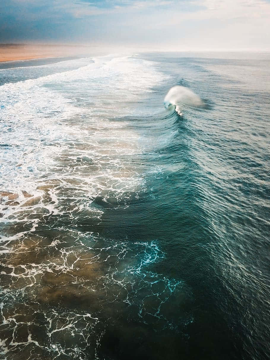 iPhone, surfing, ocean wave, SD Phone Wallpaper