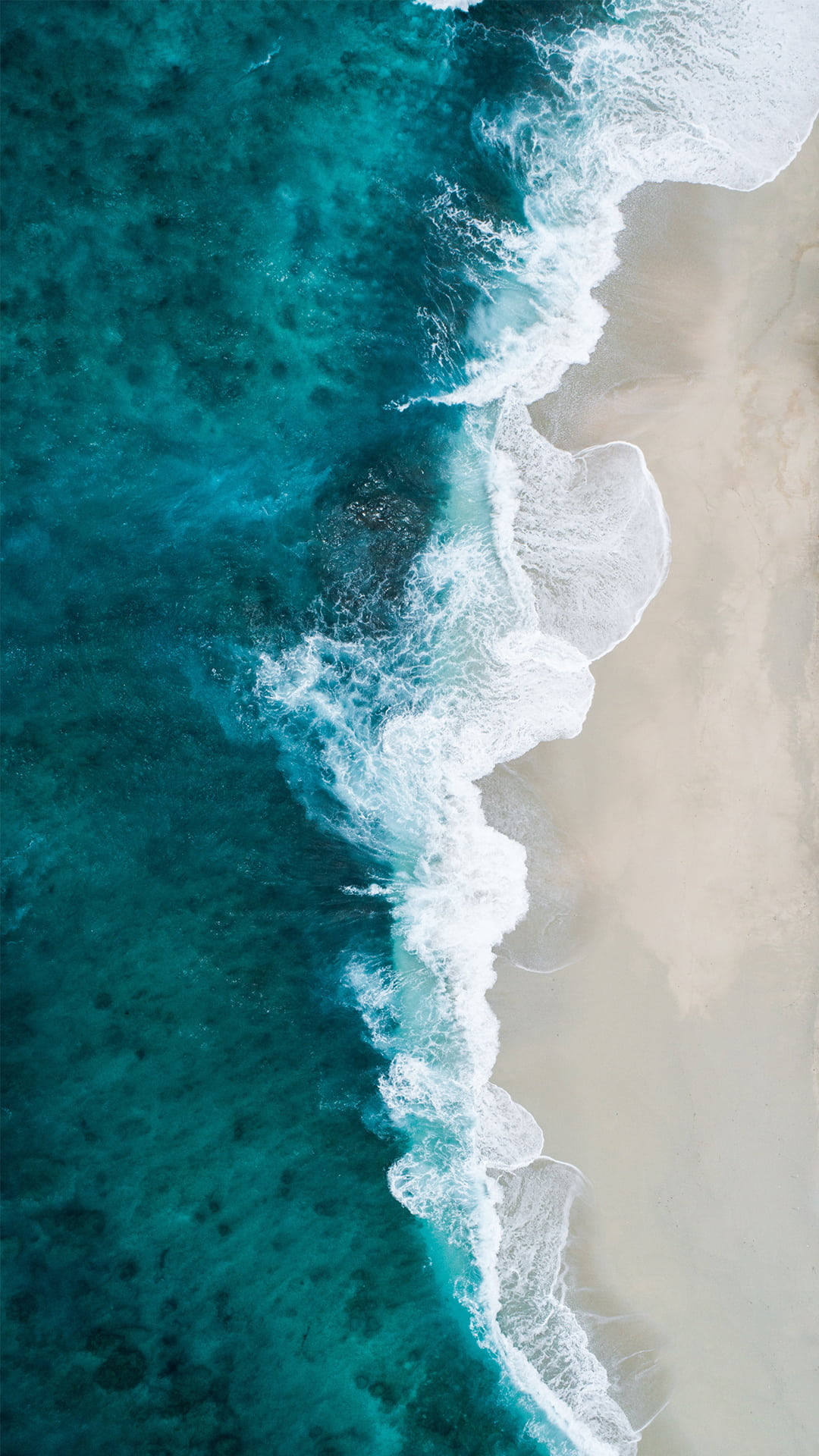 iPhone 7, Beach Blue, turquoise waves, Full HD Phone Wallpaper