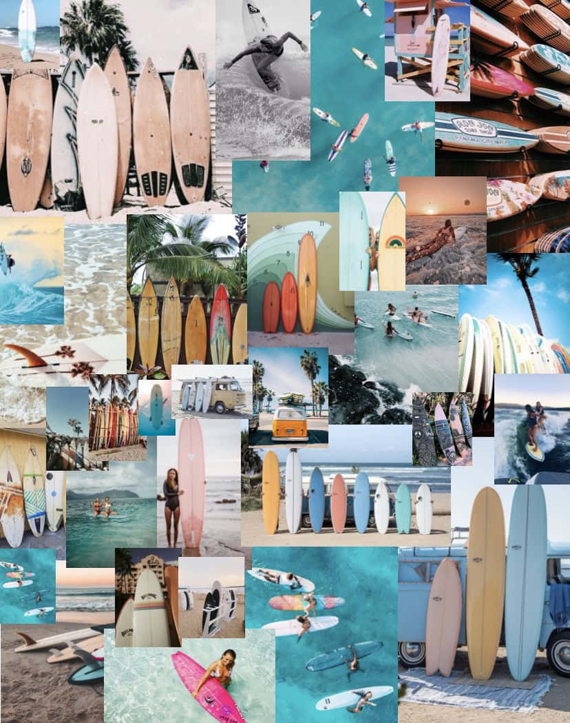 surfboard, ocean waves, beach scenes, SD Phone Wallpaper
