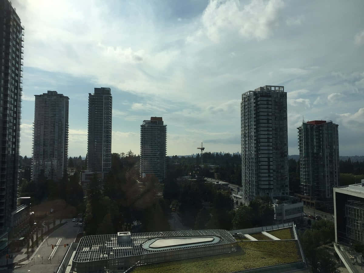 Surrey, skyline, high-rise buildings, SD Desktop Wallpaper