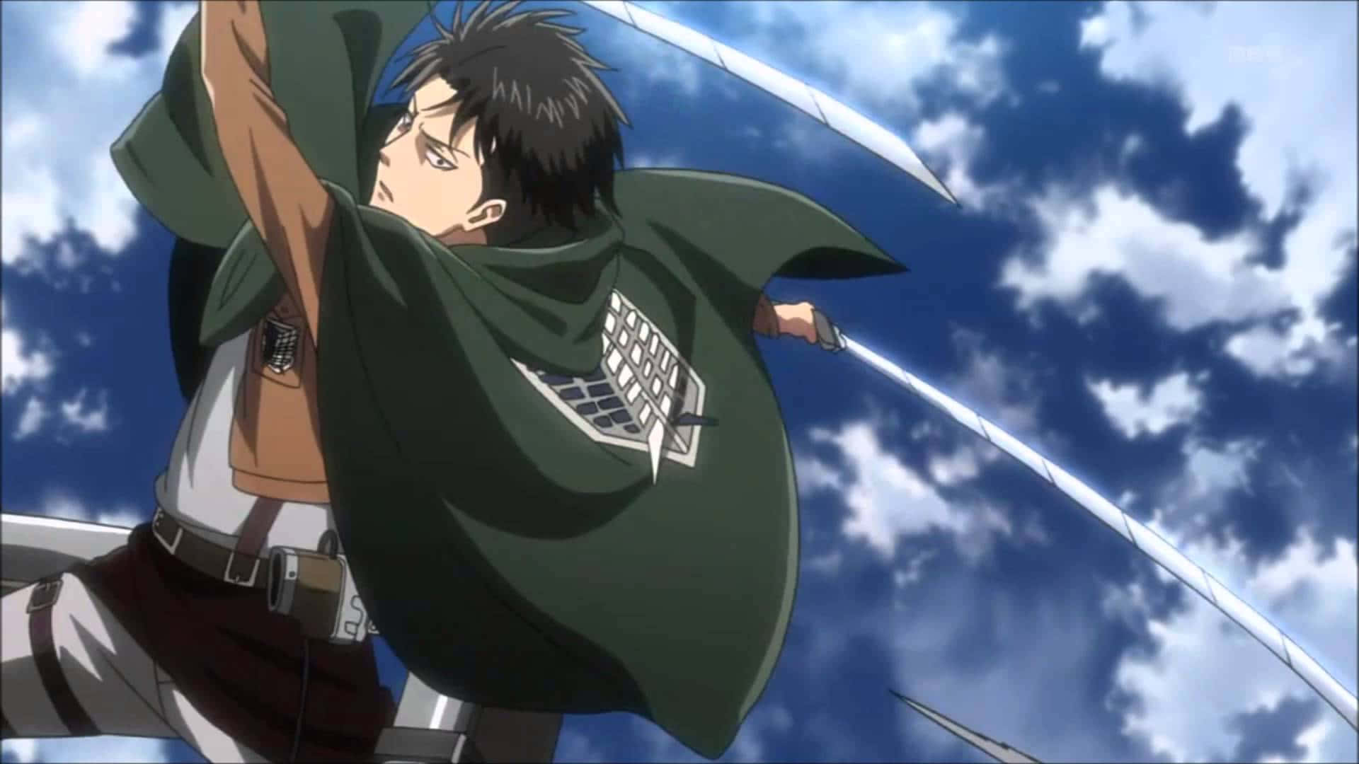 Survey Corps, green cloak, white emblem, Full HD Desktop Wallpaper