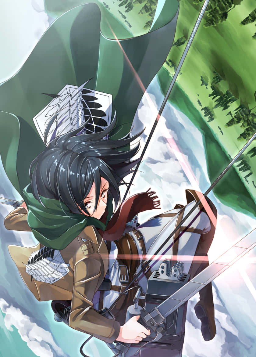 Survey Corps, maneuver gear, sword, SD Phone Wallpaper