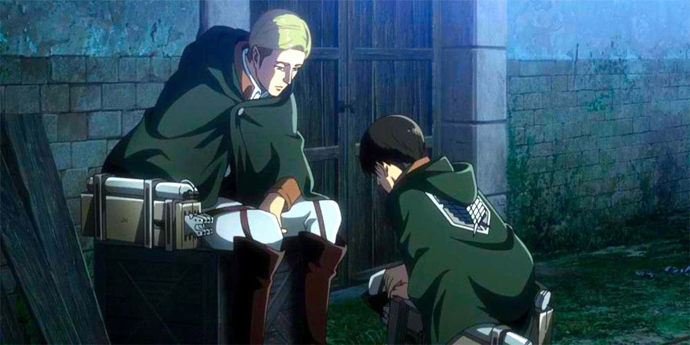 Survey Corps, green cloaks, wooden door, HD Desktop Wallpaper