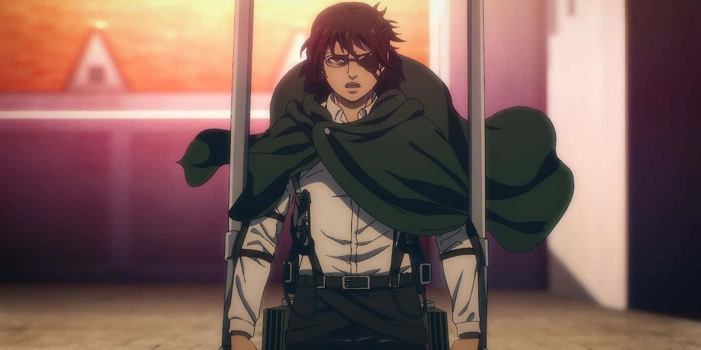 Survey Corps, green cloak, harness, HD Desktop Wallpaper