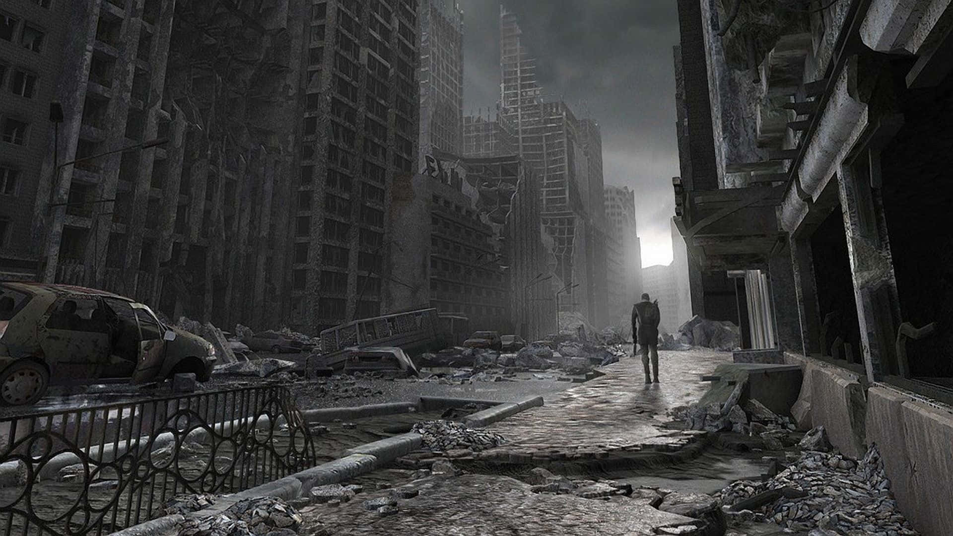 apocalypse, 1920 x 1080, ruined cityscape, Full HD Desktop Wallpaper