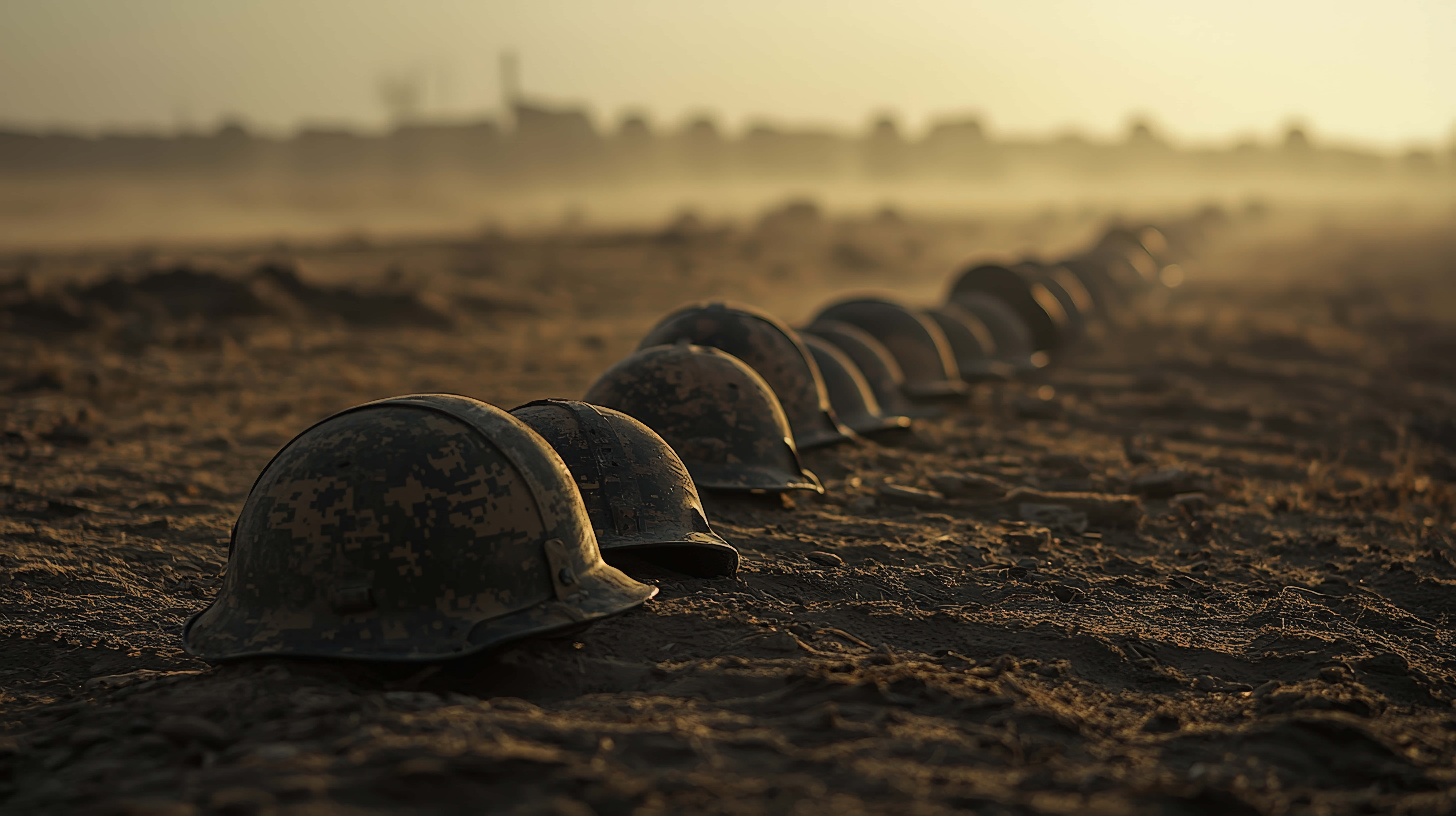 military helmets, camouflage, muddy terrain, 8K Desktop Wallpaper