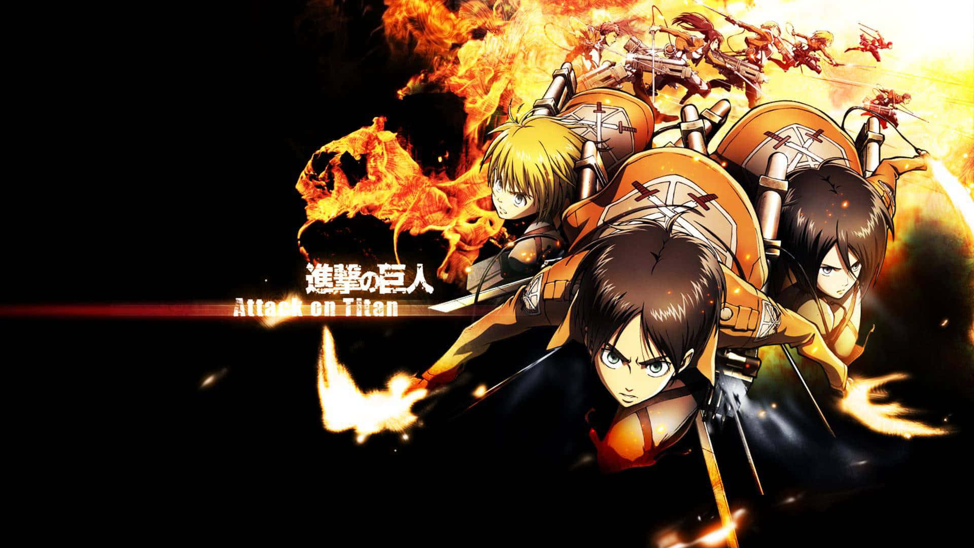 Survival, anime warriors, orange gear, Full HD Desktop Wallpaper