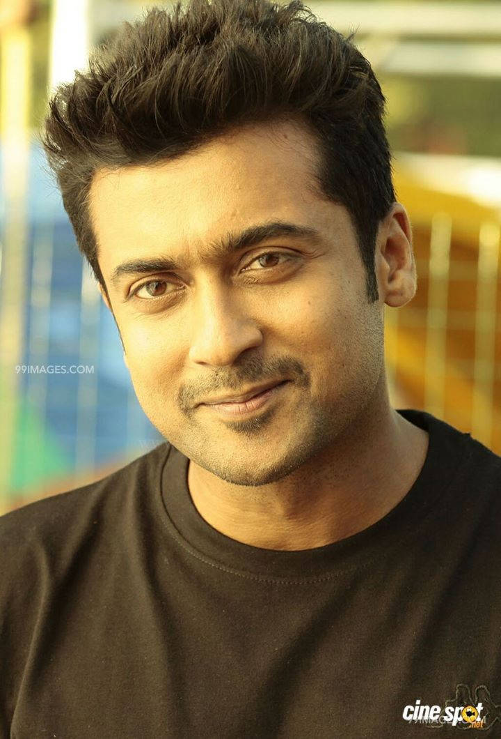 Surya, smirking, black t-shirt, SD Phone Wallpaper