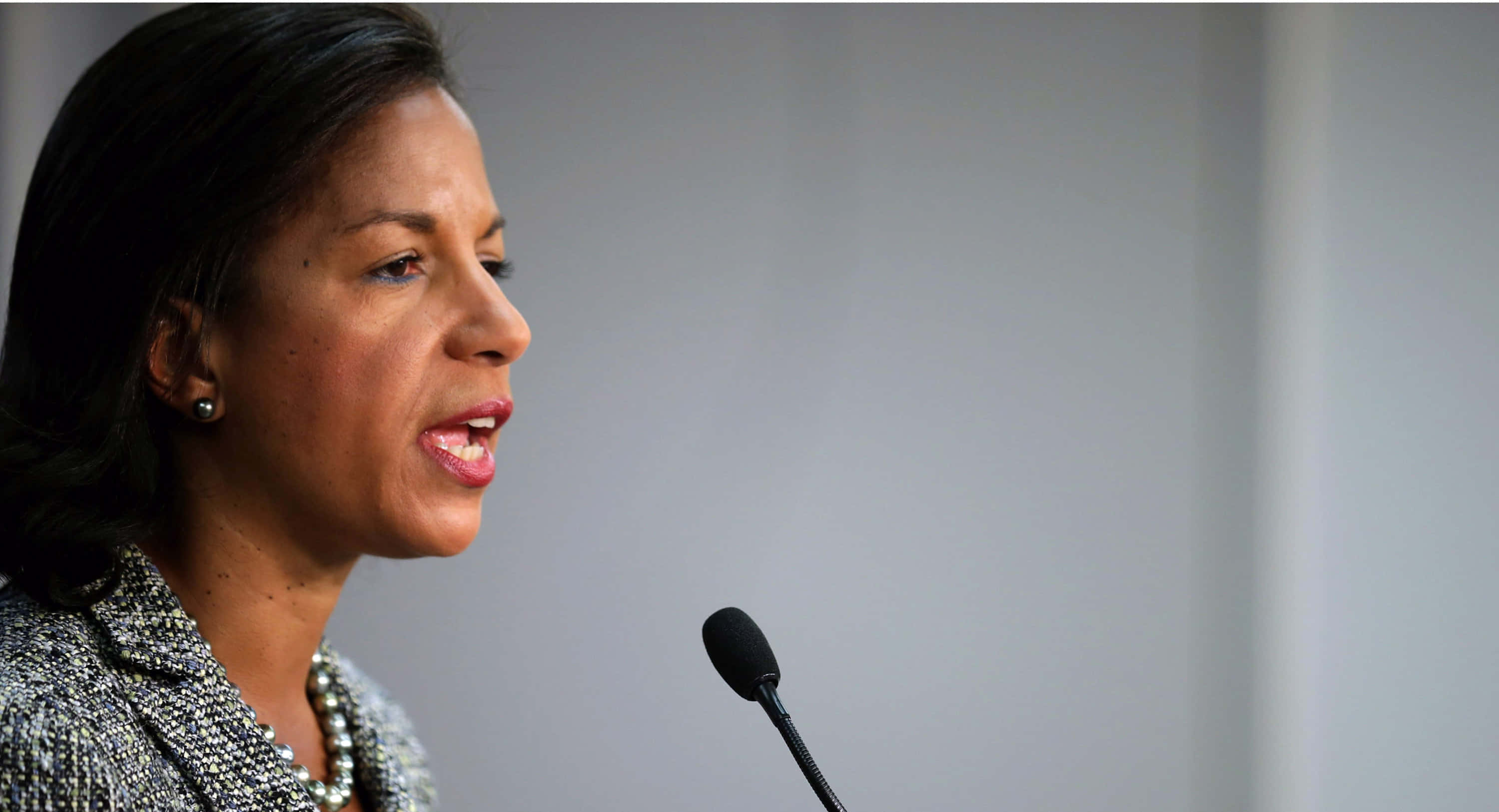Susan Rice, podium, textured blazer, 2K Desktop Wallpaper