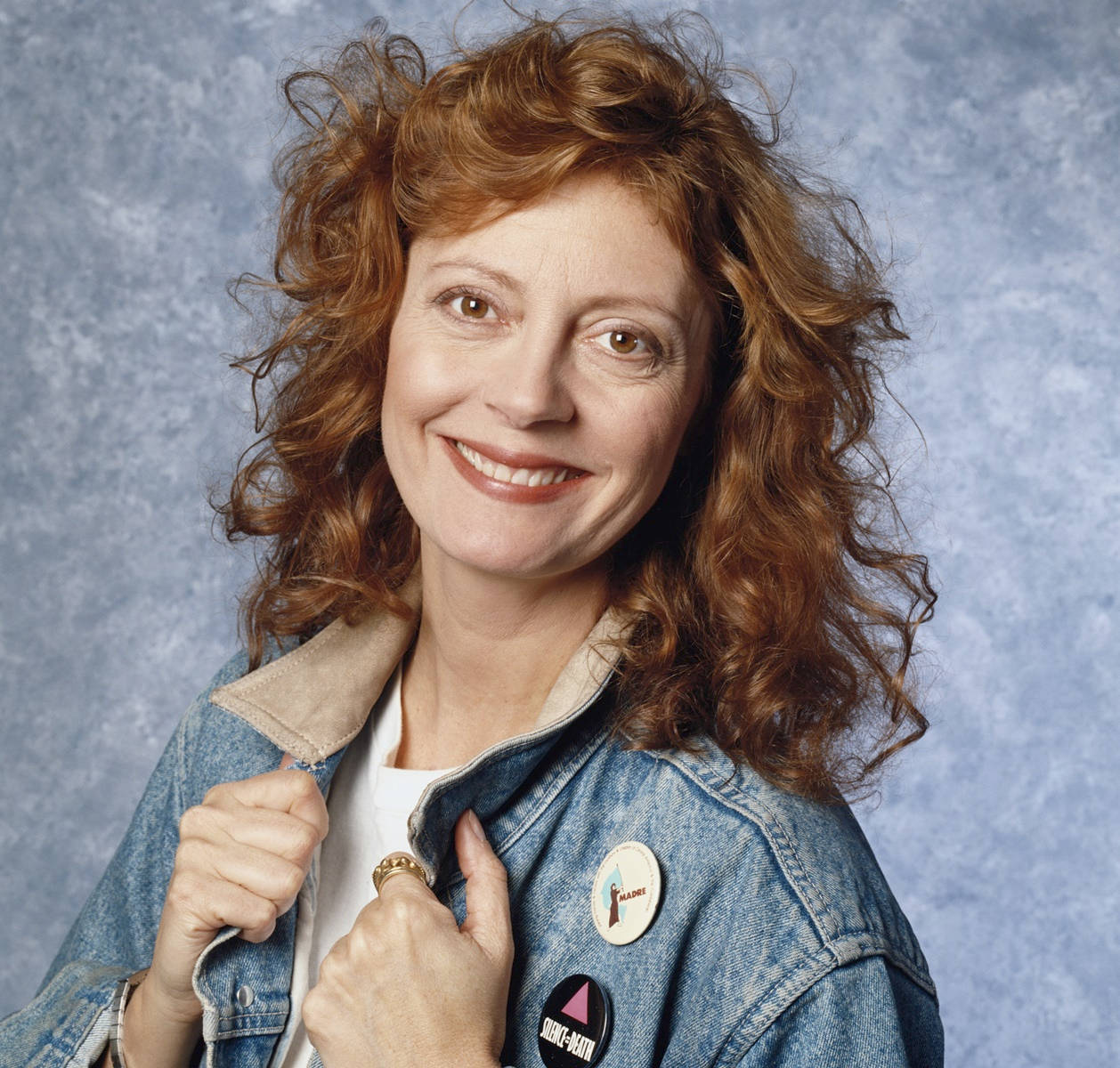 1980, Susan Sarandon, curly red hair, SD Desktop Wallpaper