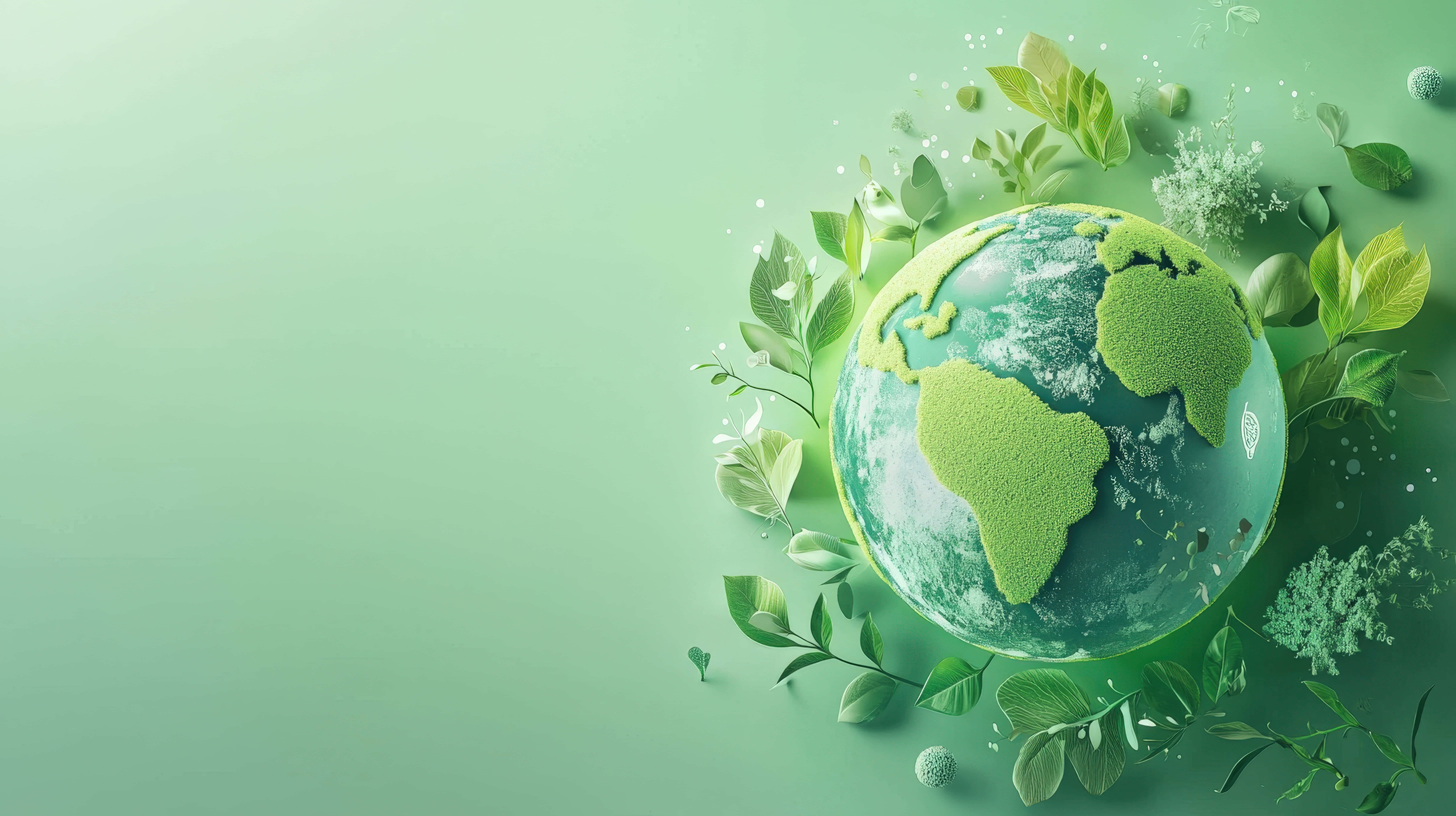 green earth, leaves, sprouts, 8K Desktop Wallpaper