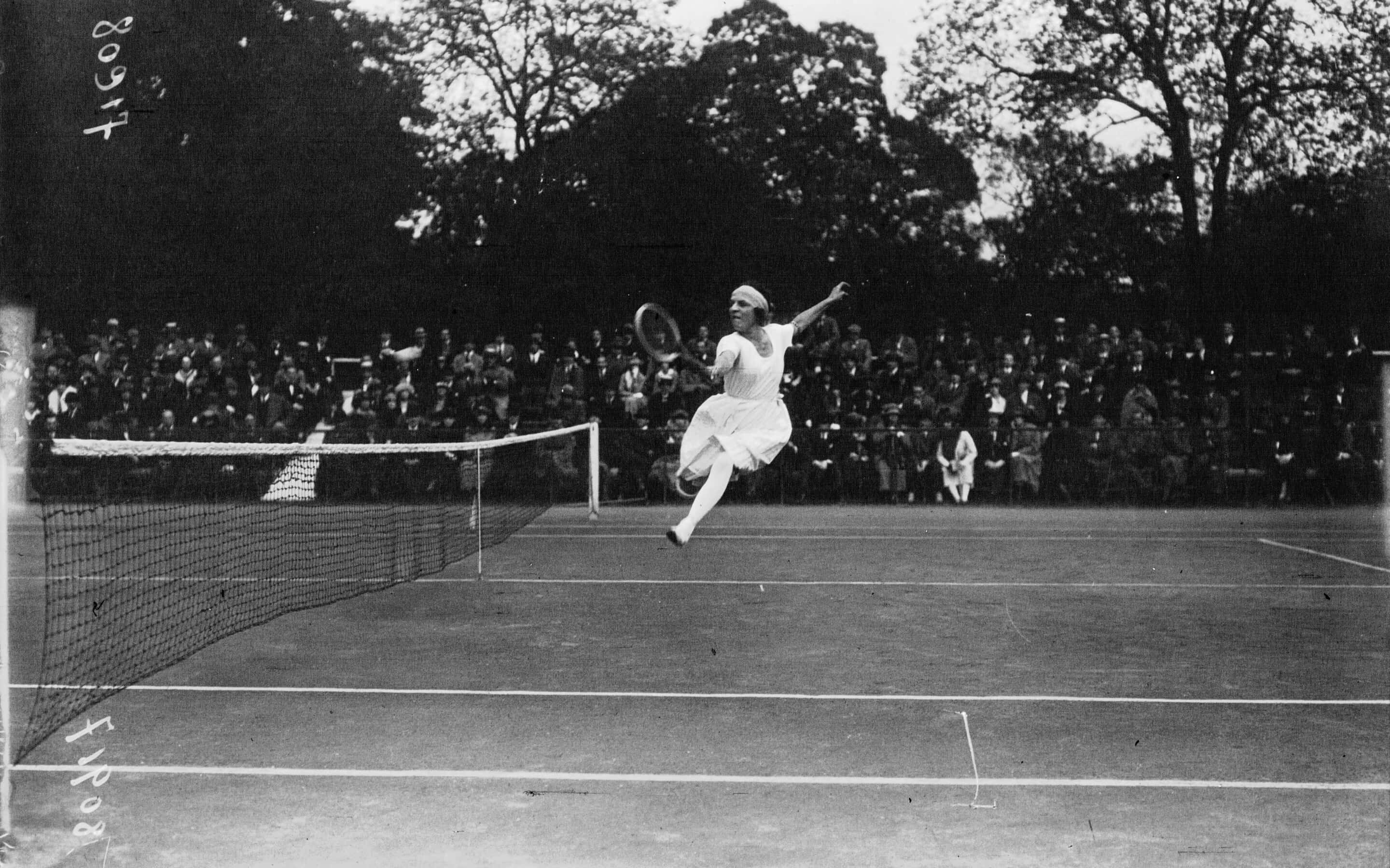 Suzanne Lenglen, tennis player, forehand, 2K Desktop Wallpaper