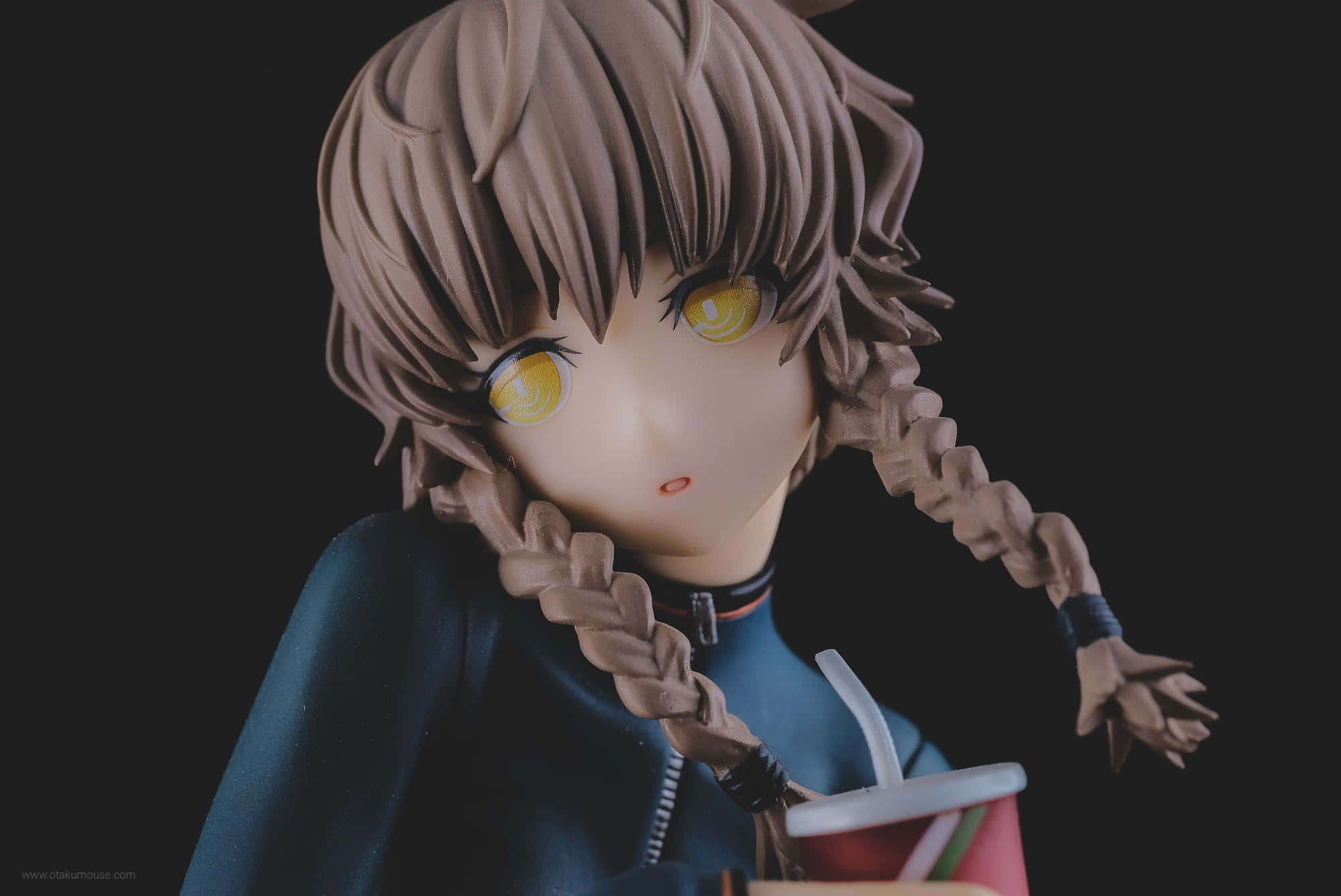 Suzuha Amane, anime figurine, brown braided hair, Full HD Desktop Wallpaper