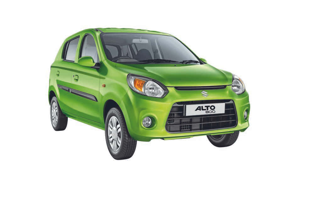 Suzuki Alto 800, bright green, compact car, SD Desktop Wallpaper