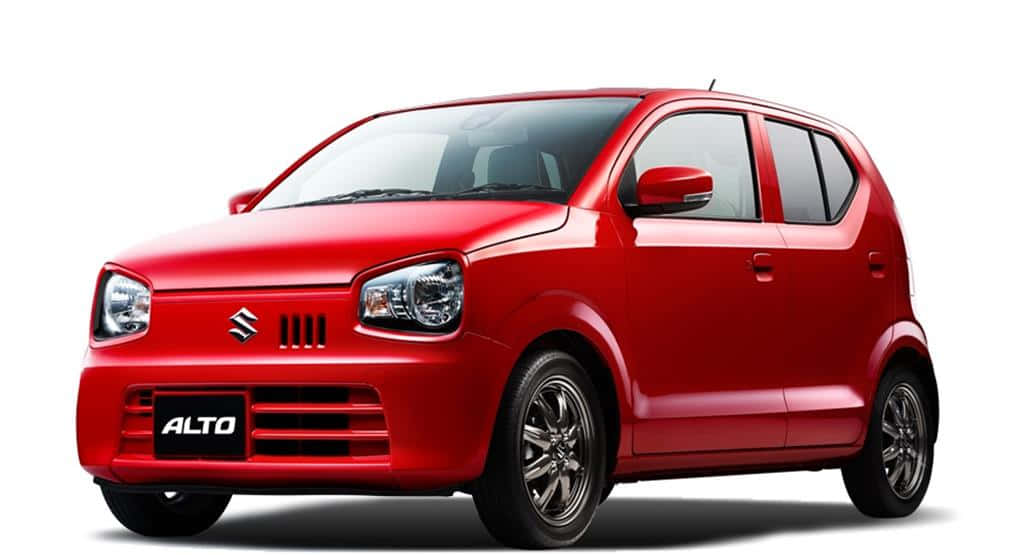 Suzuki Alto, vibrant red, studio lighting, SD Desktop Wallpaper