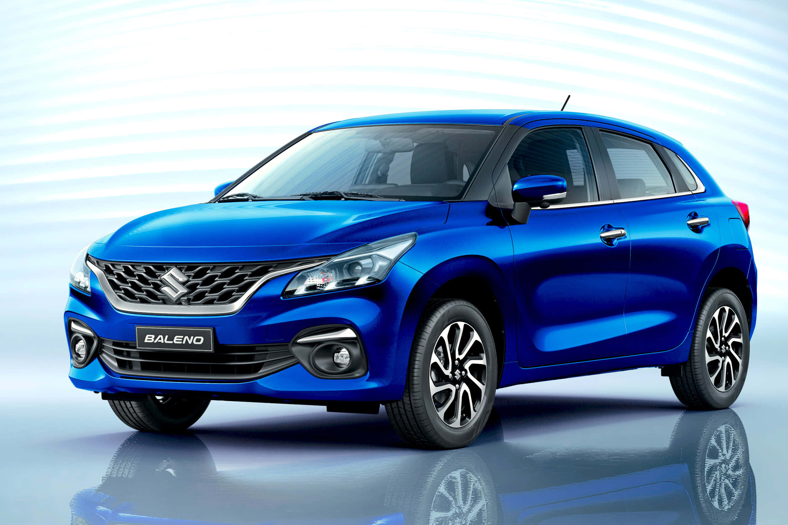 Suzuki Baleno, striking blue, hatchback, Full HD Desktop Wallpaper