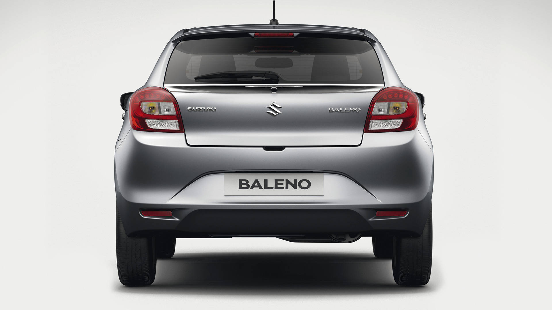 Suzuki Baleno, rear view, silver, Full HD Desktop Wallpaper