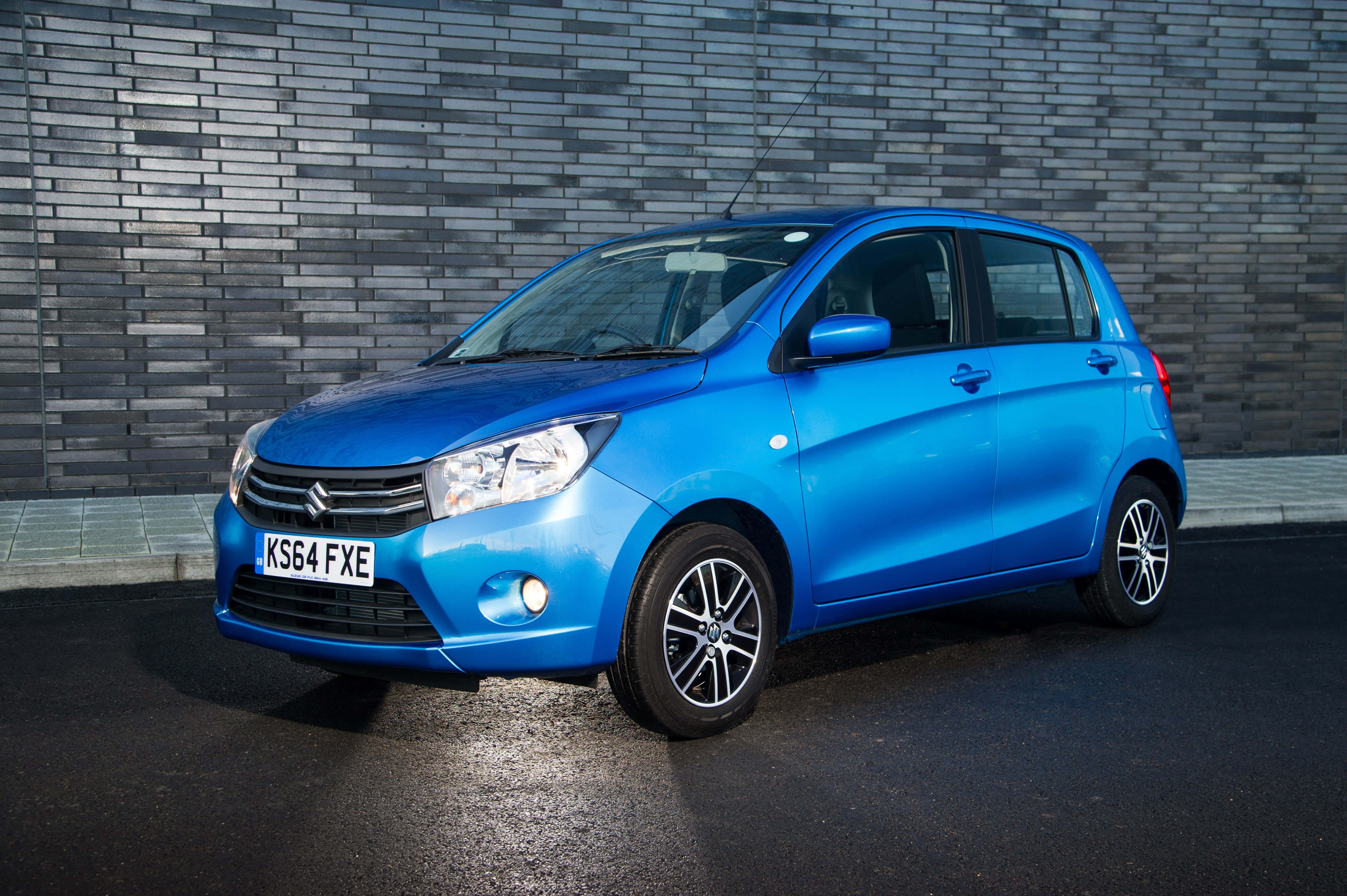 Suzuki Celerio, vibrant blue, wet pavement, 5K Desktop Wallpaper