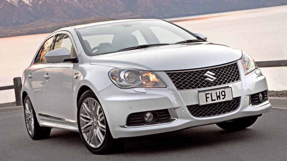 Suzuki Kizashi, silver, sedan, SD Desktop Wallpaper